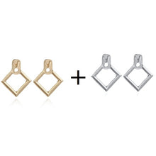 Load image into Gallery viewer, 2020 Real Brincos Brinco Tassel Earrings Earing Personality Fashion Simple Geometric Hollow-out Lozenge Metal Temperament Joker