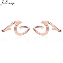 Load image into Gallery viewer, Jisensp Punk Waves Ear Climbers Earrings for Women Stud Earrings Ear Crawler Bohemian Cute Earing Piercing Earings pendientes