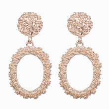 Load image into Gallery viewer, Big Earrings Exaggerated Matte Stud Earrings For Women Metal Earing Gold Silver Color Black Yellow Red Earings Creative Jewelry