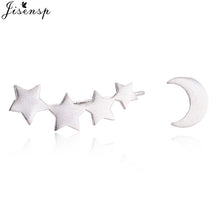 Load image into Gallery viewer, Jisensp Punk Waves Ear Climbers Earrings for Women Stud Earrings Ear Crawler Bohemian Cute Earing Piercing Earings pendientes
