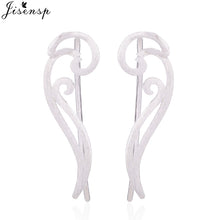 Load image into Gallery viewer, Jisensp Punk Waves Ear Climbers Earrings for Women Stud Earrings Ear Crawler Bohemian Cute Earing Piercing Earings pendientes
