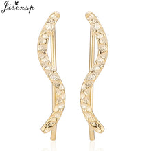 Load image into Gallery viewer, Jisensp Punk Waves Ear Climbers Earrings for Women Stud Earrings Ear Crawler Bohemian Cute Earing Piercing Earings pendientes
