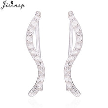 Load image into Gallery viewer, Jisensp Punk Waves Ear Climbers Earrings for Women Stud Earrings Ear Crawler Bohemian Cute Earing Piercing Earings pendientes
