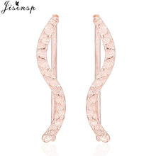 Load image into Gallery viewer, Jisensp Punk Waves Ear Climbers Earrings for Women Stud Earrings Ear Crawler Bohemian Cute Earing Piercing Earings pendientes
