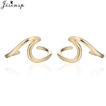 Load image into Gallery viewer, Jisensp Punk Waves Ear Climbers Earrings for Women Stud Earrings Ear Crawler Bohemian Cute Earing Piercing Earings pendientes
