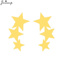 Load image into Gallery viewer, Jisensp Punk Waves Ear Climbers Earrings for Women Stud Earrings Ear Crawler Bohemian Cute Earing Piercing Earings pendientes
