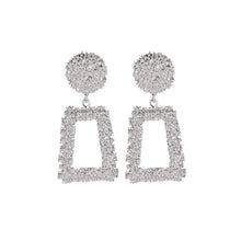 Load image into Gallery viewer, Big Earrings Exaggerated Matte Stud Earrings For Women Metal Earing Gold Silver Color Black Yellow Red Earings Creative Jewelry
