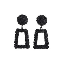 Load image into Gallery viewer, Big Earrings Exaggerated Matte Stud Earrings For Women Metal Earing Gold Silver Color Black Yellow Red Earings Creative Jewelry

