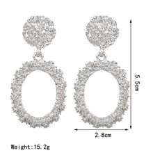Load image into Gallery viewer, Big Earrings Exaggerated Matte Stud Earrings For Women Metal Earing Gold Silver Color Black Yellow Red Earings Creative Jewelry
